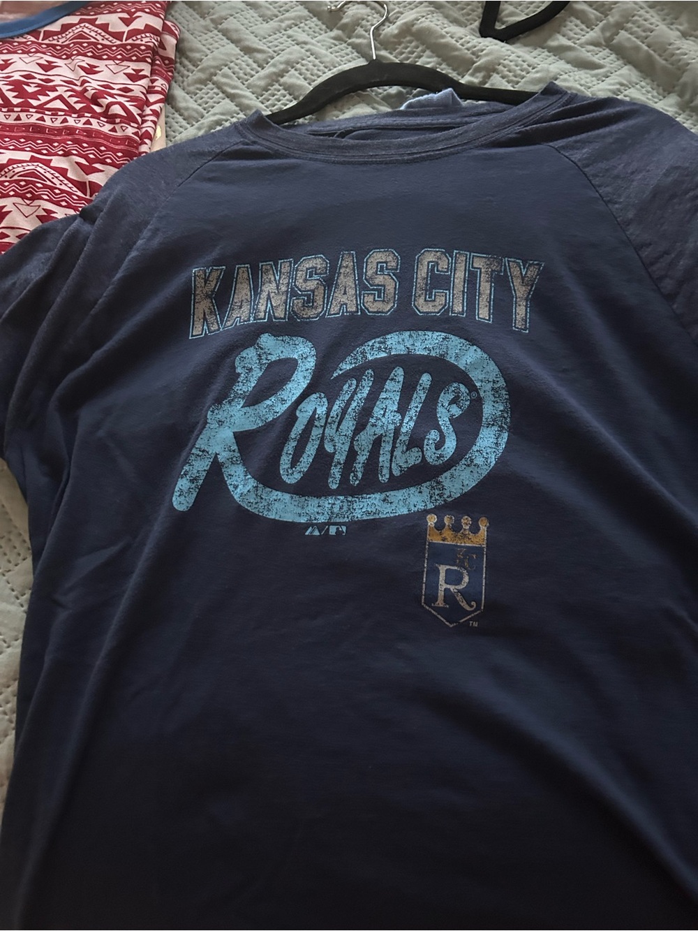Kansas City Royals Men's Navy Short Sleeve Graphic Tee